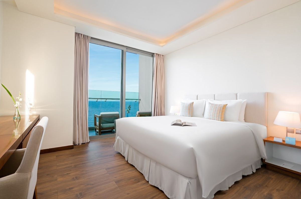 A La Carte Danang Beach pool and grounds in My Khe Beach