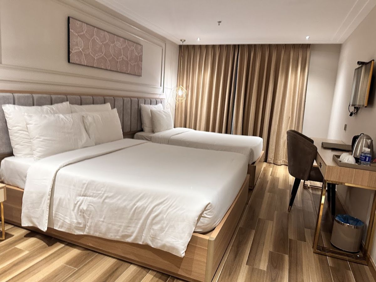 Adela Boutique Hotel pool and grounds in An Thuong