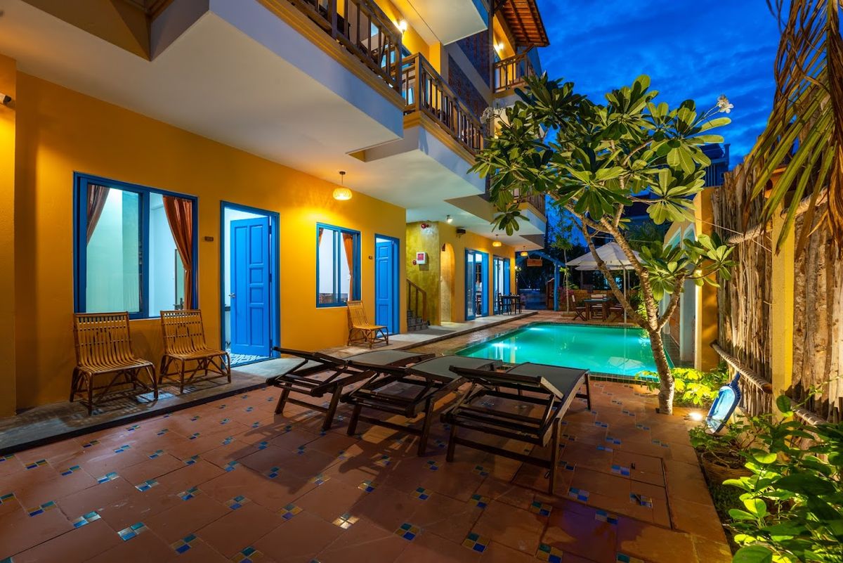An Bang corner house room interior in An Bang Beach