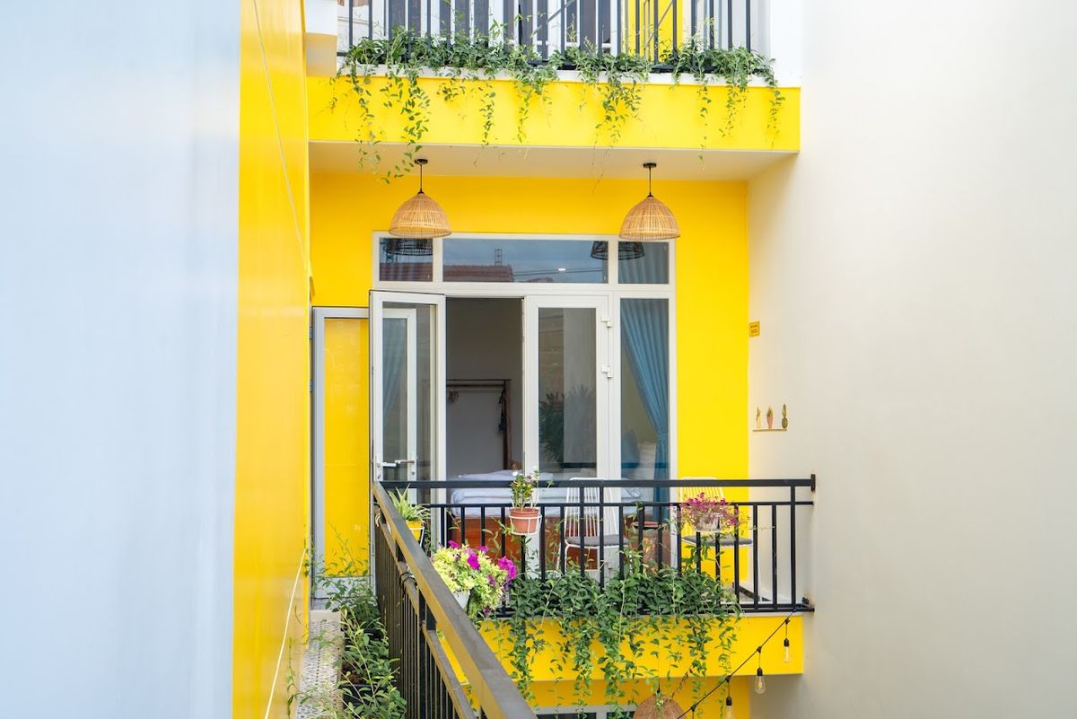 An Bang Sea Adventure homestay exterior in An Bang Beach