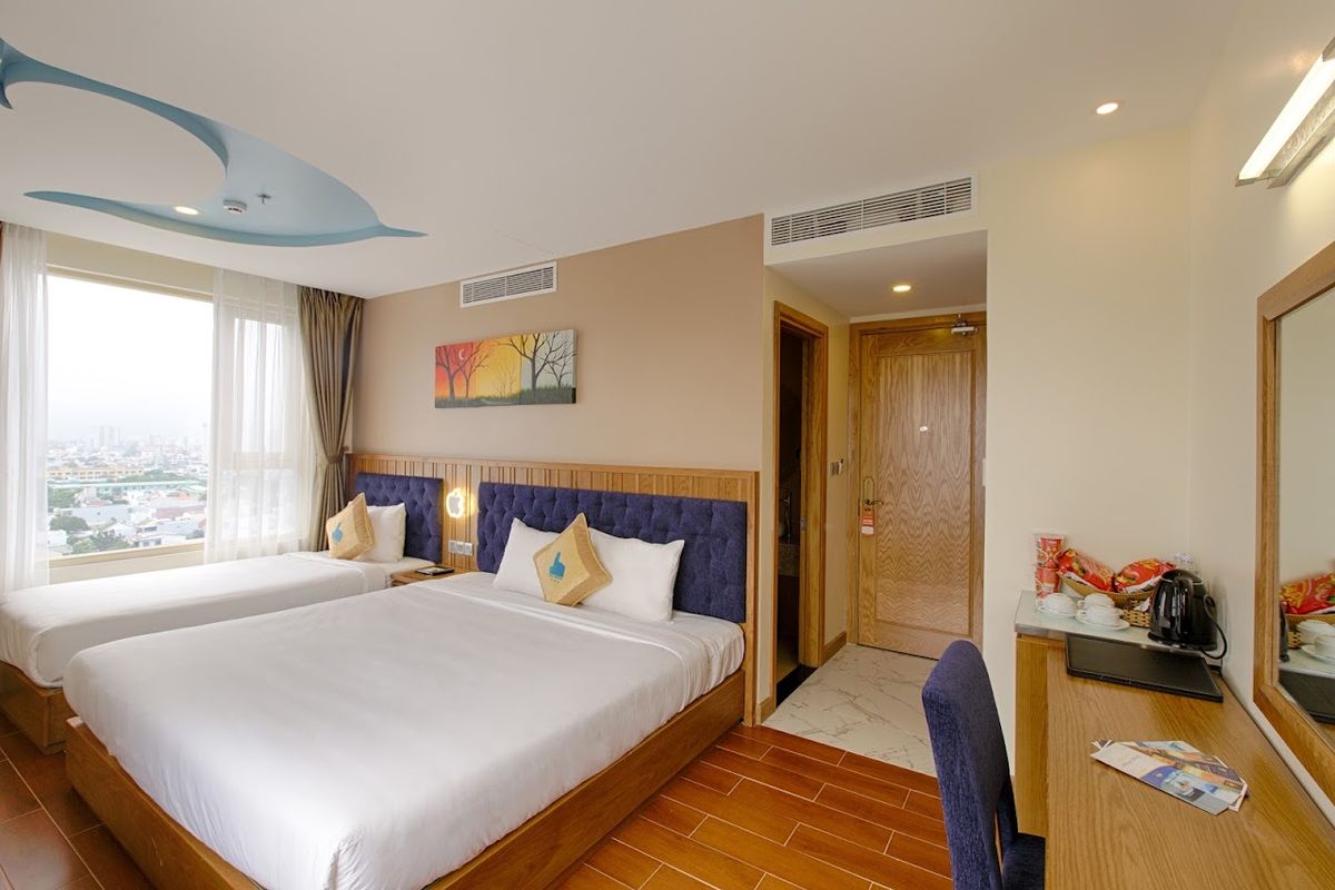 ANFADA Hotel Danang pool and grounds in Hoi An Old Town