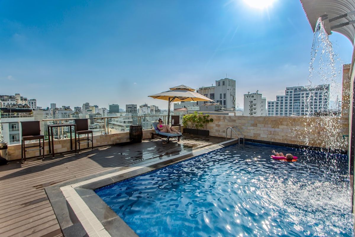 Apartments and Hotels Richico room interior in My Khe Beach