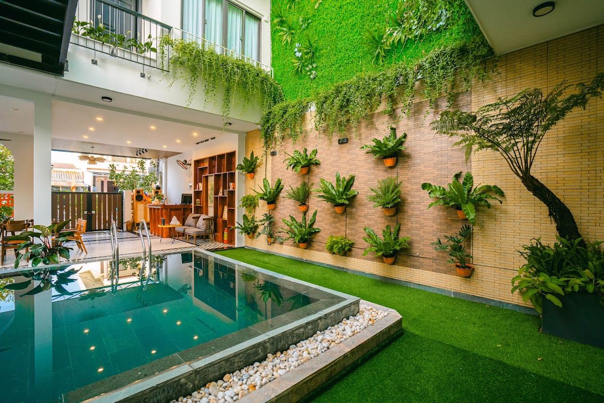 Beach Palm Villa room interior in Cua Dai