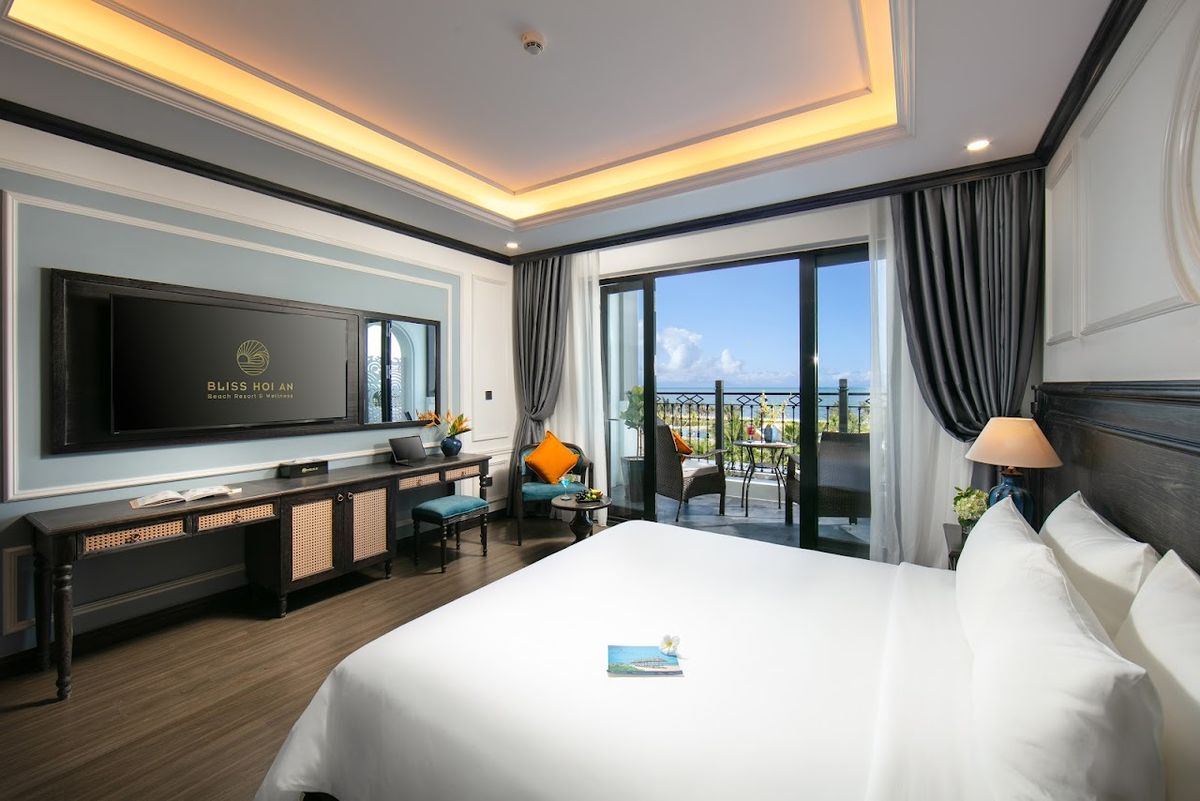 Bliss Hoi An Beach Resort & Wellness pool and grounds in Hoi An Old Town