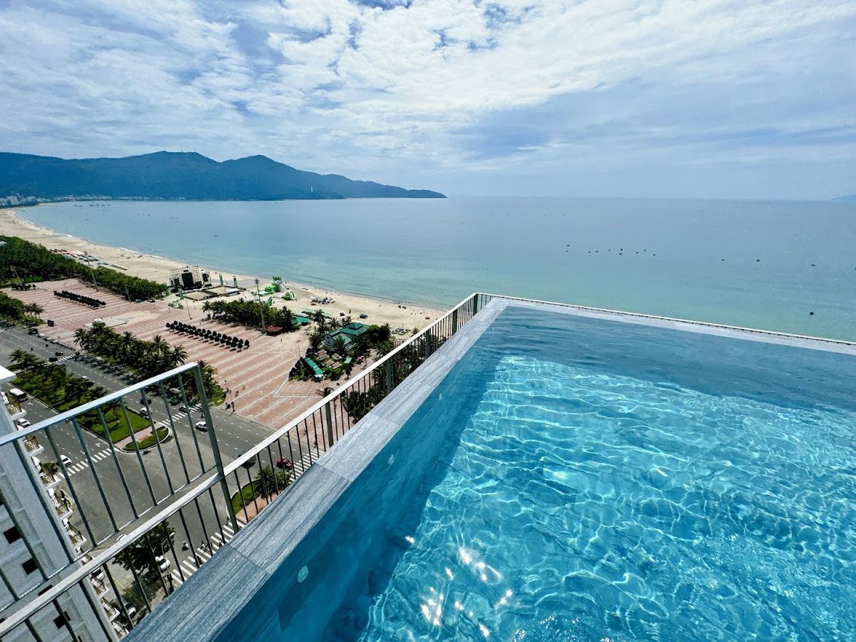 Chicland Danang Beach Hotel room interior in My Khe Beach