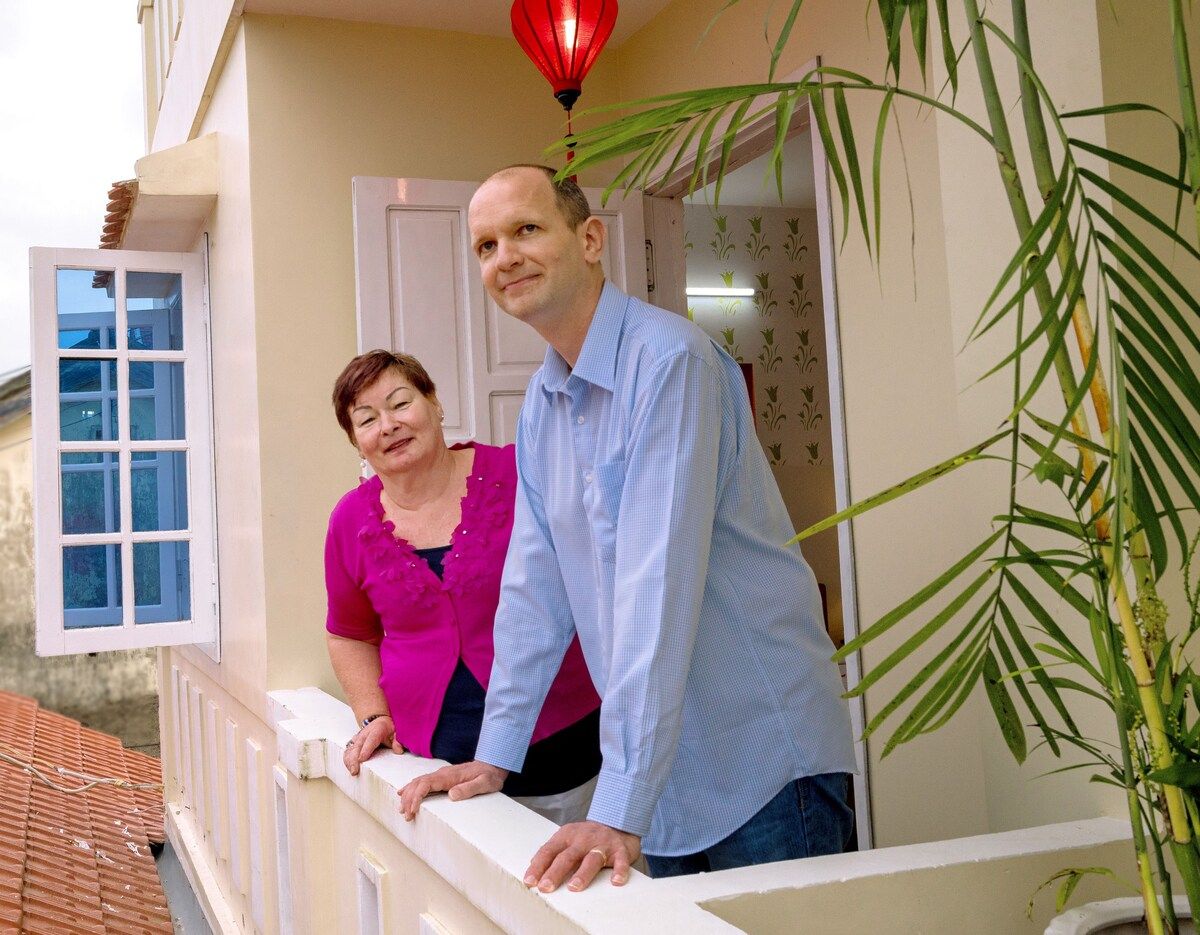 Cua Dai Beach Homestay room interior in Cua Dai