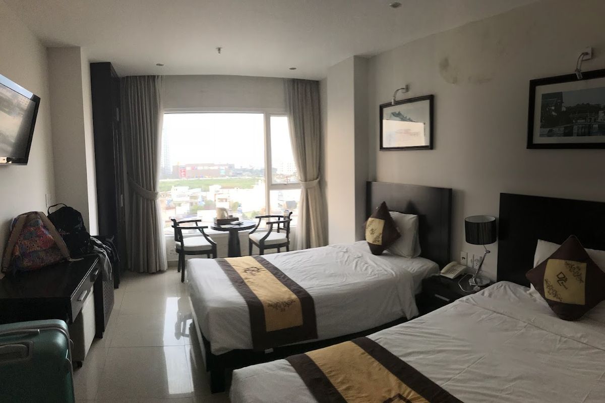 D&C Danang Hotel pool and grounds in Da Nang City Centre