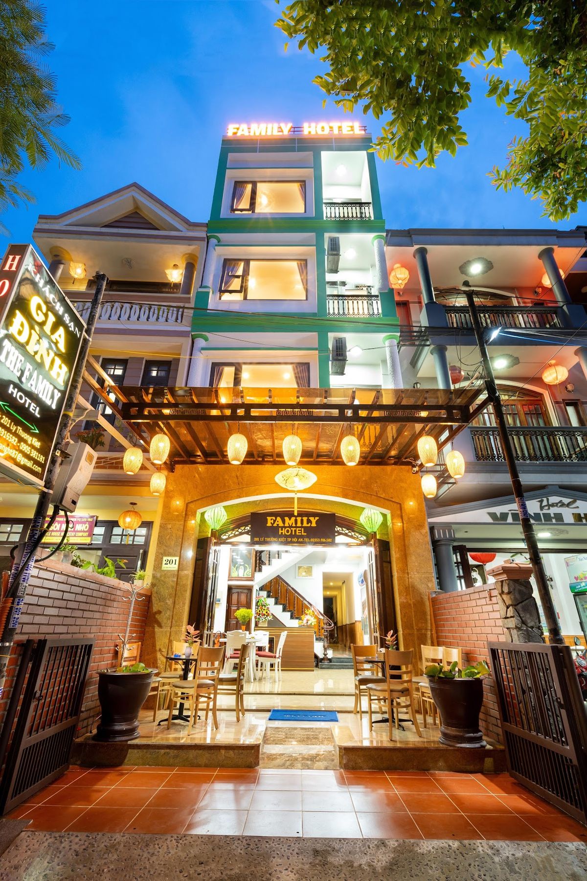 Family Hotel Hoi An Center exterior in Hoi An Old Town