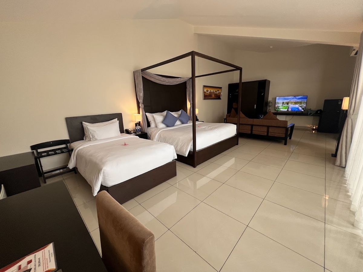 Grandvrio Ocean Resort Danang pool and grounds in Non Nuoc