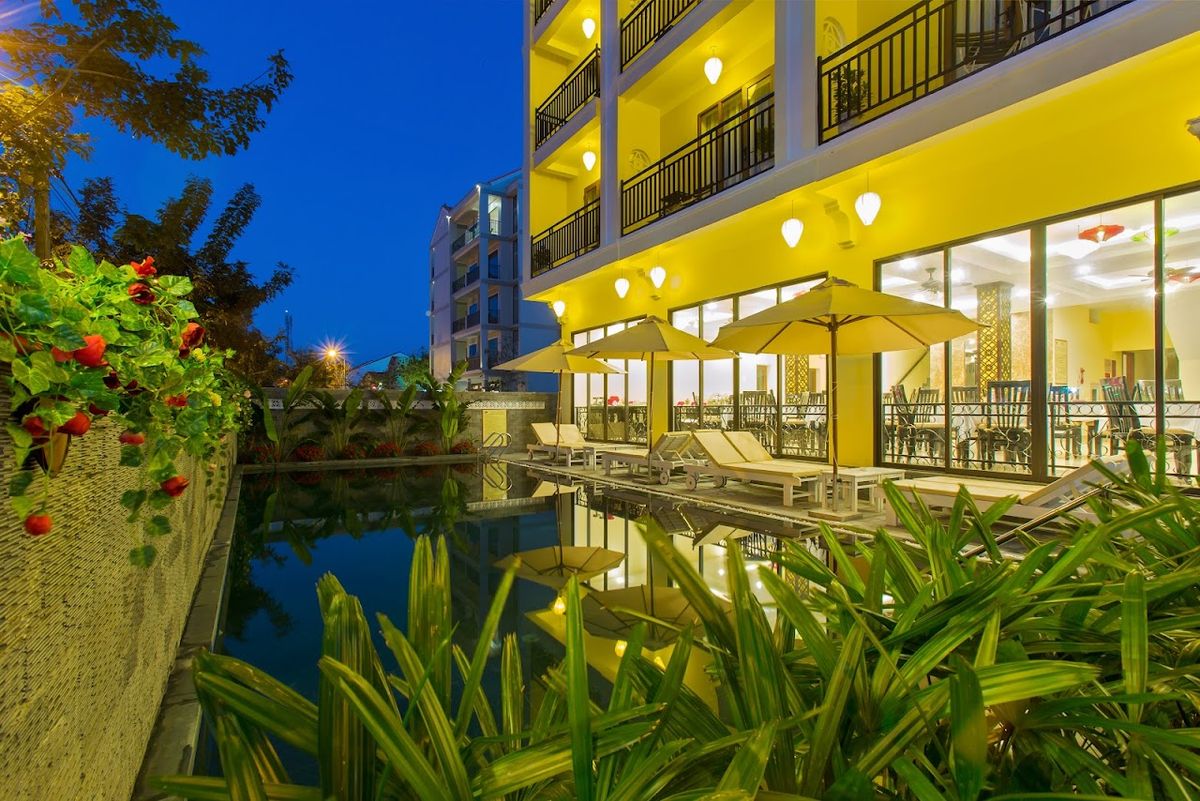 Hoi An Rose Hotel exterior in Hoi An Old Town