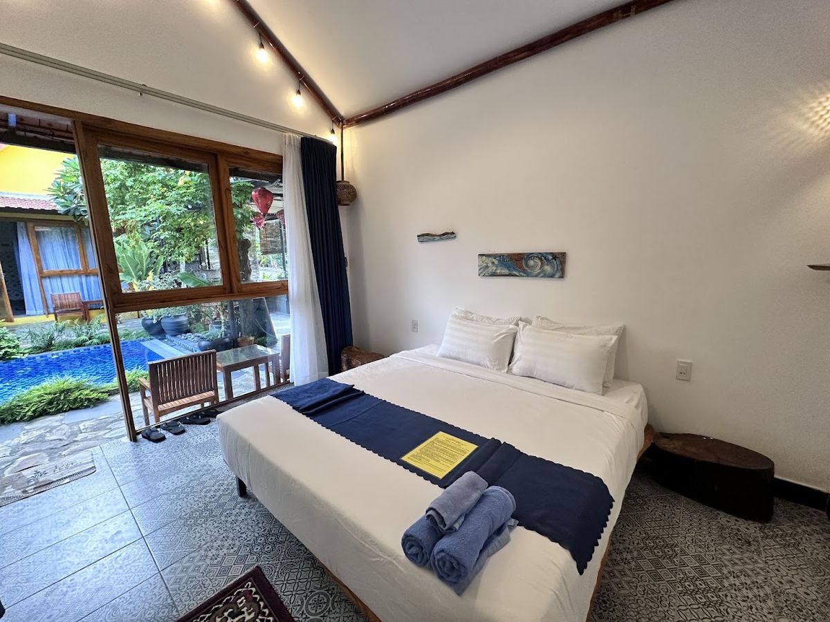 La Belle Anbang Seaside Hideaway pool and grounds in An Bang Beach