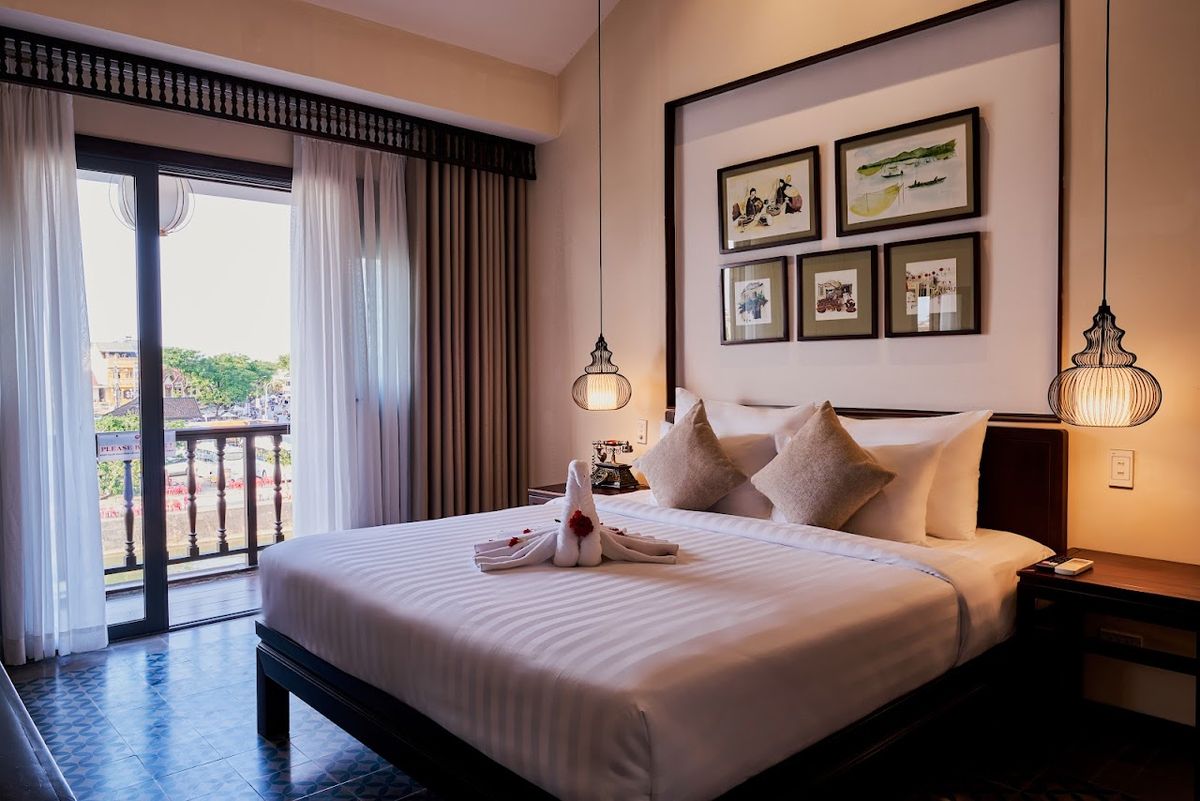 Little Hoi An Boutique Hotel & Spa pool and grounds in An Bang Beach