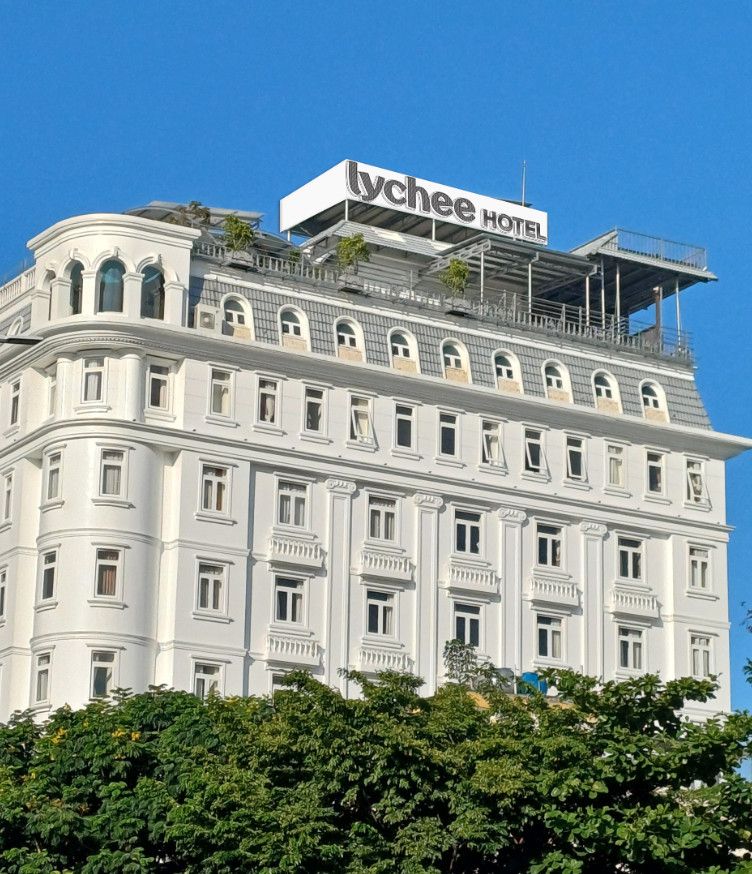 Lychee Hotel exterior in Da Nang City Centre