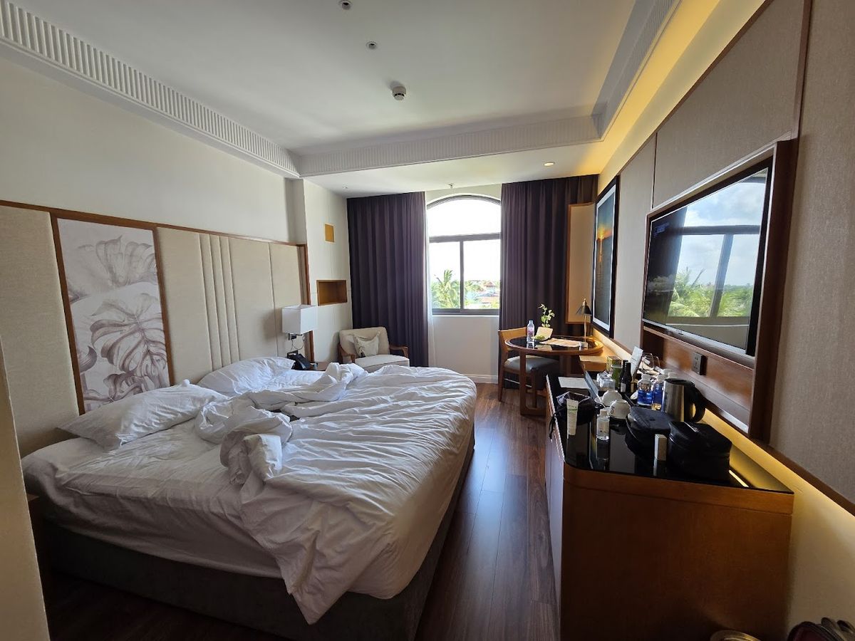 Nesta Hoian Resort & Spa pool and grounds in Cua Dai