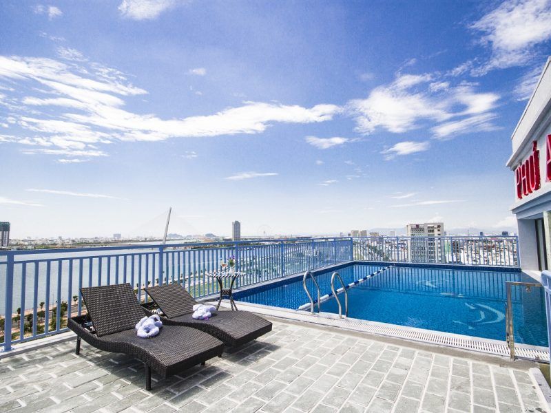 Phu An Hotel exterior in Da Nang City Centre