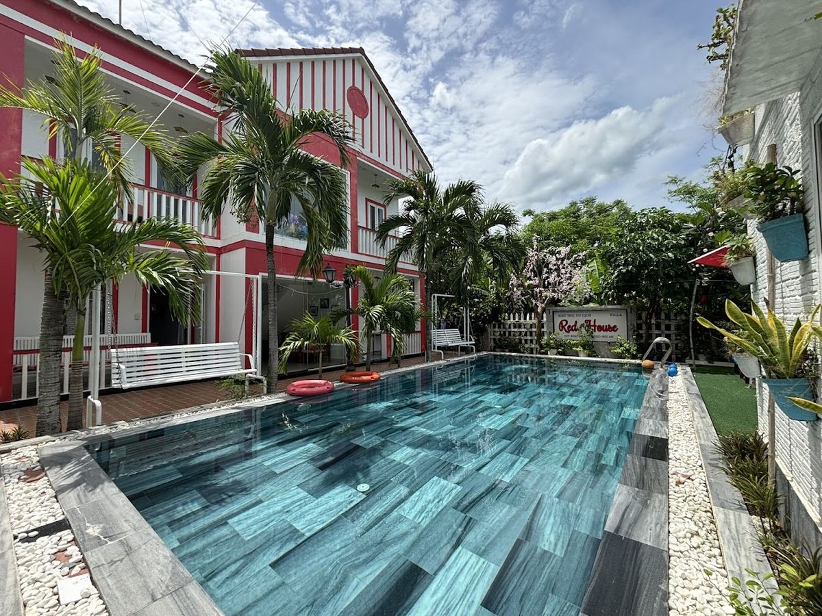 Red House Homestay exterior in Hoi An Old Town