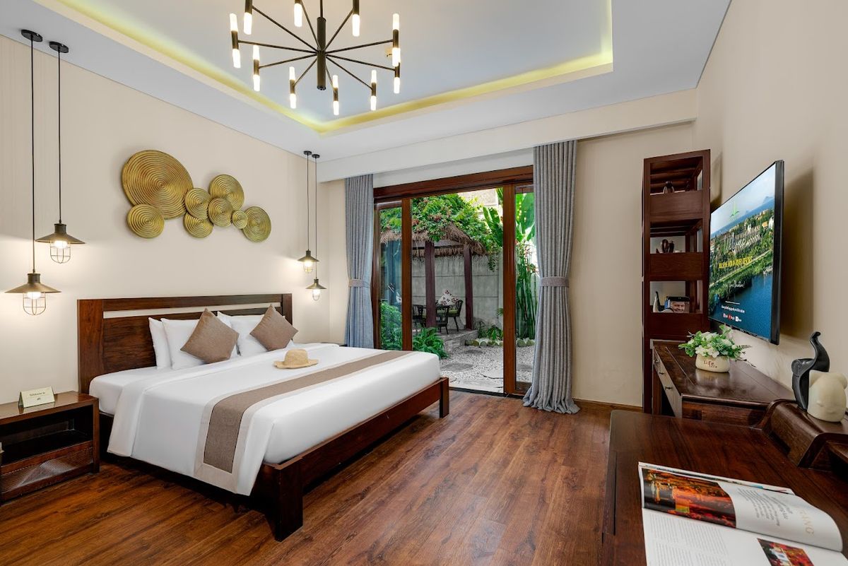 Silk Sense Hoi An River Resort pool and grounds in Cua Dai