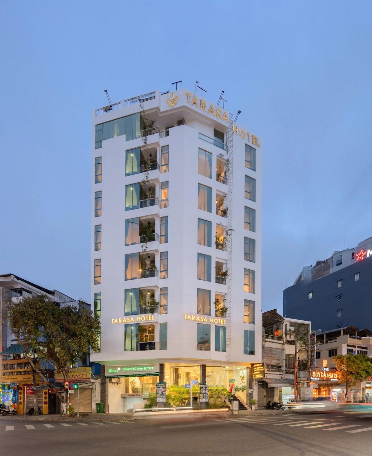 Tarasa Hotel exterior in Da Nang City Centre