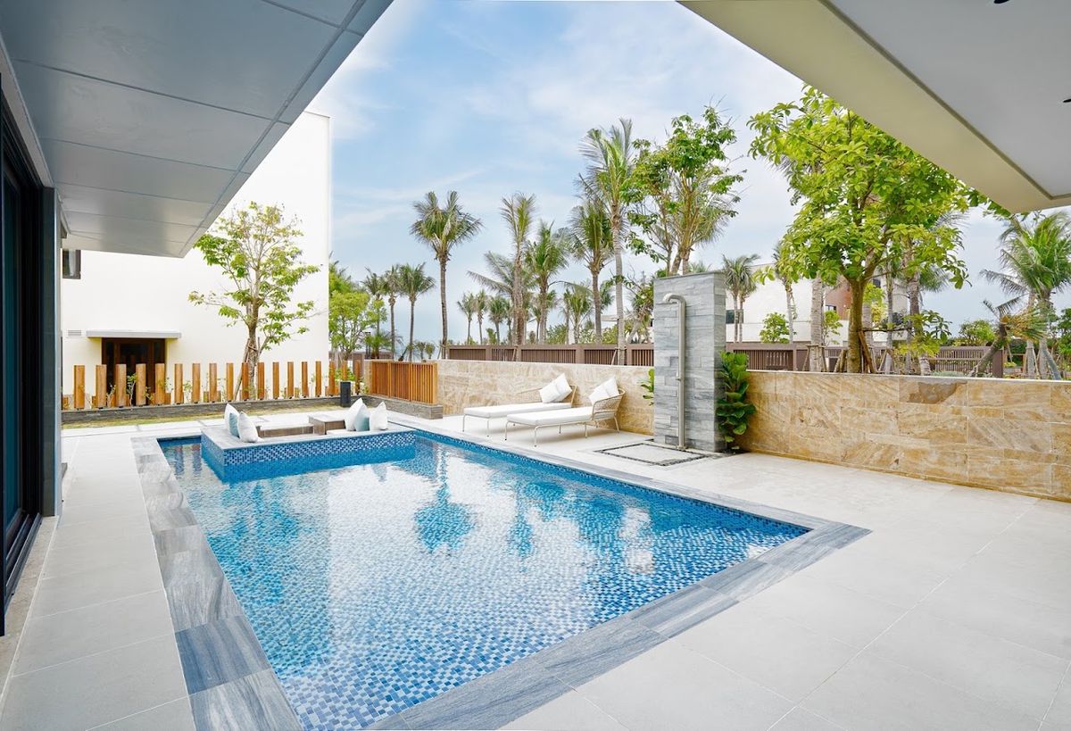 The Five Villas & Resort Quangnam Danang room interior in Non Nuoc