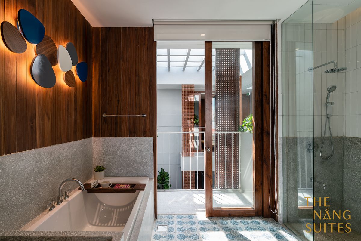 The Nang Suites room interior in An Thuong