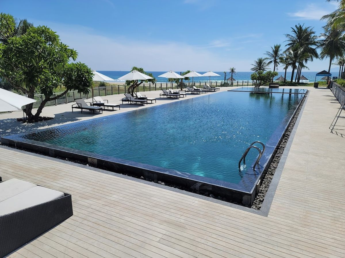 The Ocean Villas room interior in Non Nuoc