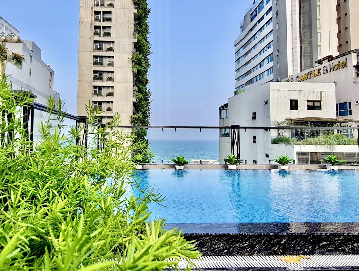 The Yen Residences Danang exterior in My Khe Beach