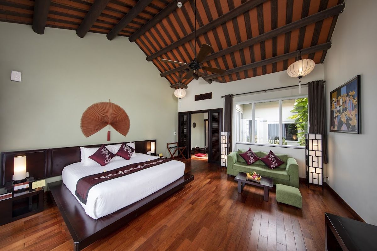 Victoria Hoi An Beach Resort and Spa pool and grounds in Cua Dai
