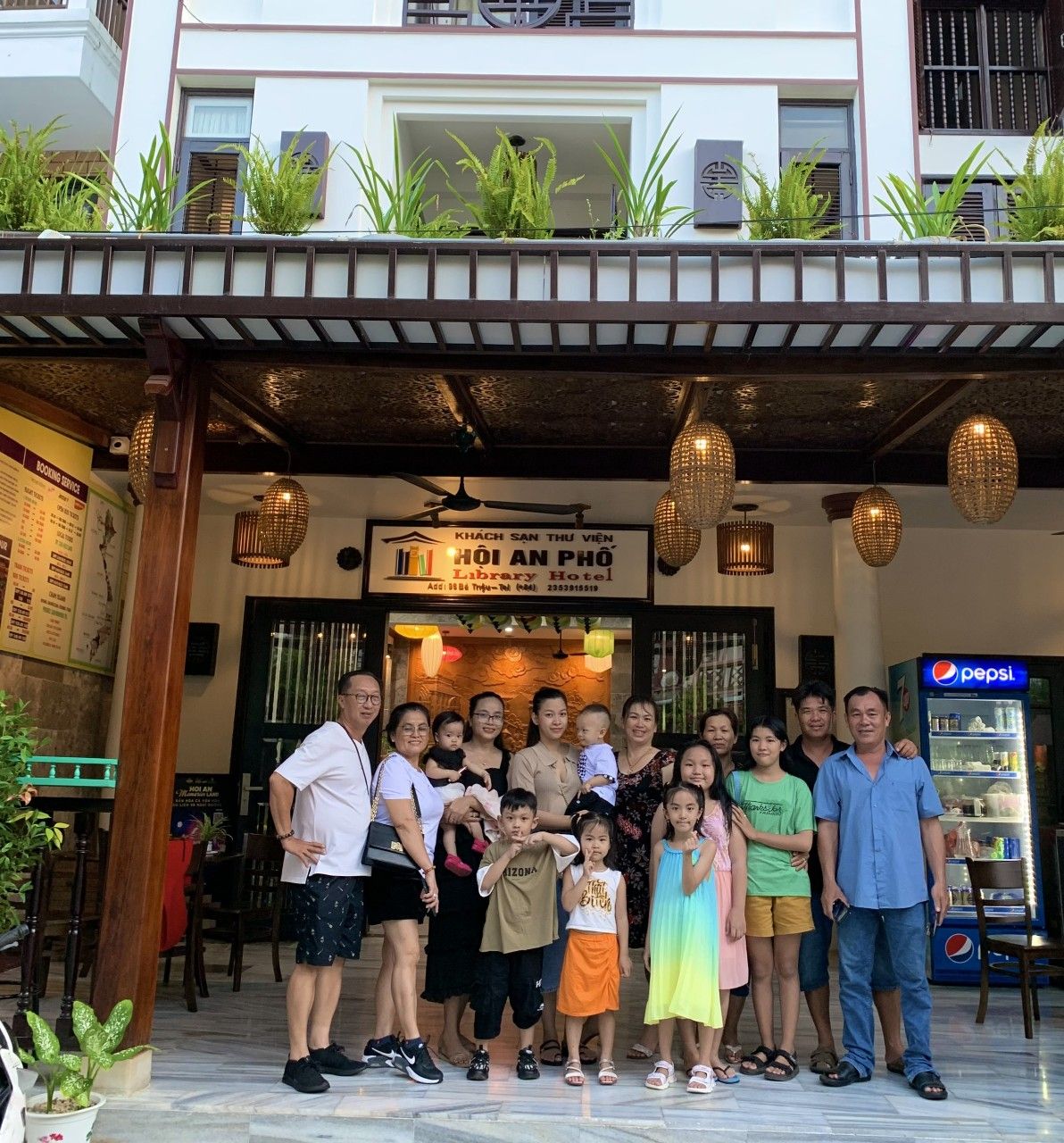 Vinh Hung Library Hotel exterior in Hoi An Old Town